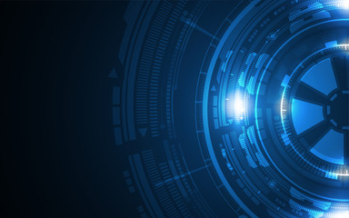 digital dial hud innovative concept design background