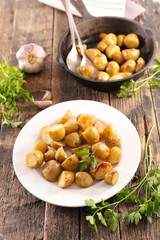 plate of roasted potato