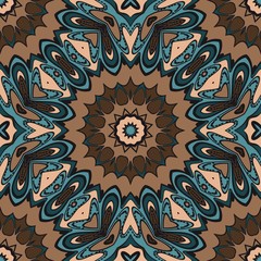 Bright color seamless art pattern. fantasy ornament. vector illustration