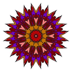 Floral Geometric Pattern with hand-drawing Mandala. Vector illustration. For fabric, textile, bandana, scarg, print.