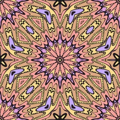 Multicolor geometric fantasy seamless vector illustration. For fashion Design Templates, Wallpaper