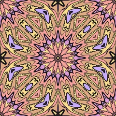 Multicolor geometric fantasy seamless vector illustration. For fashion Design Templates, Wallpaper