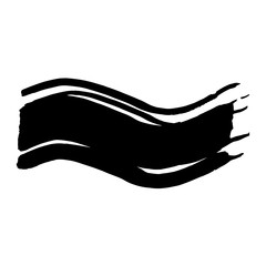 Abstract brush painted wave.