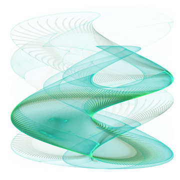 Abstract fractal DNS shape, digital artwork for creative graphic design