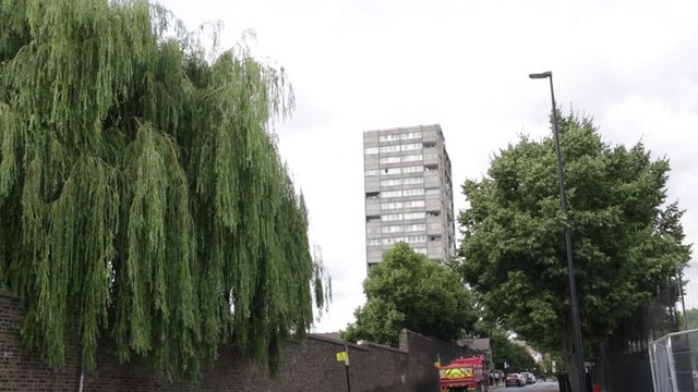Apartment block in London, England