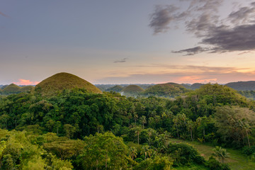 Chocolate hills on Bohol, Philippines
