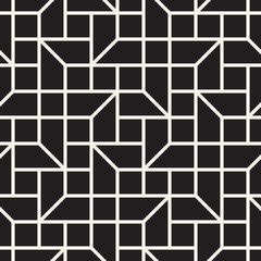 Vector seamless pattern. Modern stylish abstract texture. Repeating geometric tiles