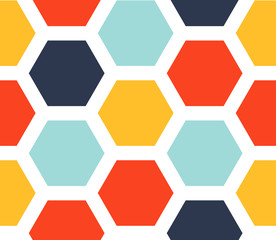 geometric hexagon seamless pattern