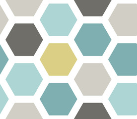 geometric hexagon seamless pattern