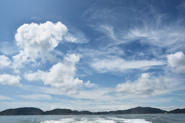 Beautiful clouds over the Matsu Island, Taiwan    