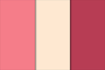 Obraz premium Cherry red geometric set of seamless patterns