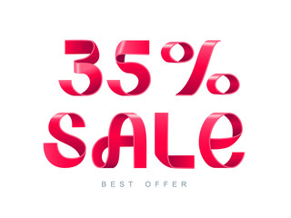 Sale 35 percent off.