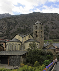 Fototapeta na wymiar Iglesia of Sant Esteve in Andorra la Vella