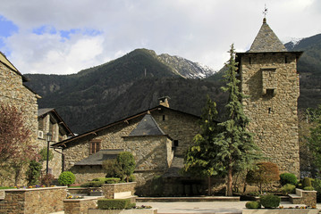 Fototapeta na wymiar Casa de la Vall in Andorra la Vella