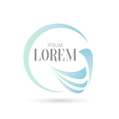 blue bird turn head minimal vector logo design template, dove icon, freedom sign, curve symbol, vector illustration