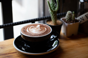 Backgrounds of Latte coffee.