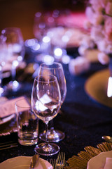 decorations holiday  restaurant flowers glasses