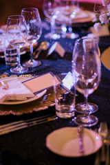 decorations holiday  restaurant flowers glasses