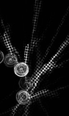 Fantastic unusual abstract background with complex geometric pattern