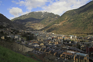Fototapeta na wymiar view of Andorra la Vella