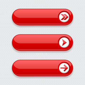 Red interface buttons with arrows