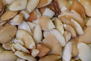 peeled Argan seeds used to create beauty products