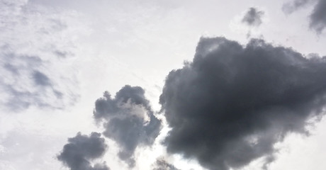 Sky with dark clouds before the rain comes