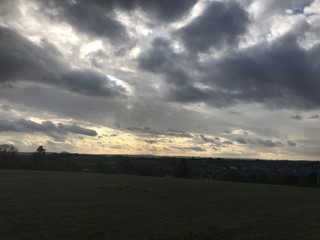 Dark sunset