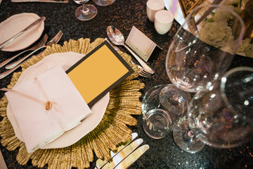 decorations holiday  restaurant flowers glasses