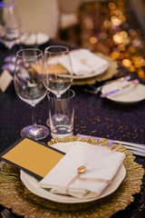 decorations holiday  restaurant flowers glasses