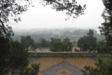 panorama of ancient Beijing (China), view from above