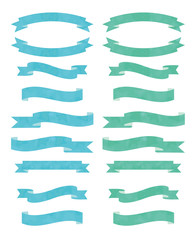 Obraz premium 涼を感じるリボンのセット