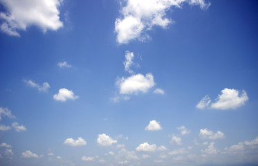 blue sky with lot cloud