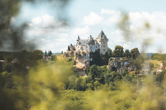Castle of Montfort in Dordogne department, France