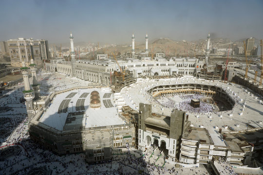 View Of The Great Mosque In Mecca From The Clock Tower