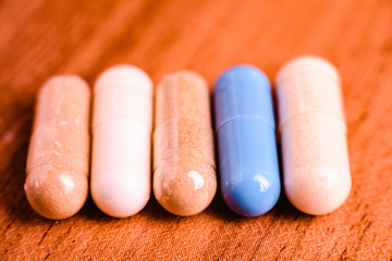 Alternative medicine pills and medicinal plants to improve health