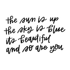 It's a beautiful day