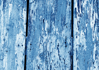Fototapeta na wymiar Grunge wooden fence pattern in navy blue color.