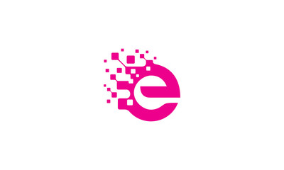 e initial digital logo - 207904145