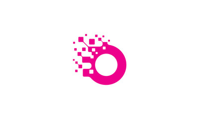 O initial digital logo