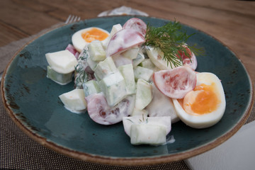 salad of fresh cut vegetables