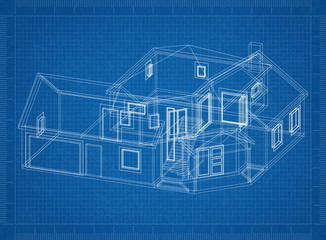 House architect design blueprint