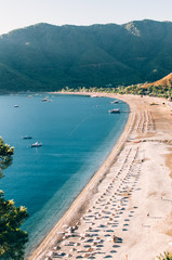 Obraz premium Chirali near Antalya. Majestic mountains and the Mediterranean costline.. Turkey.