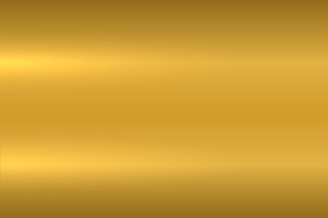 Gold metallic texture. Polished metal surface. Vector background