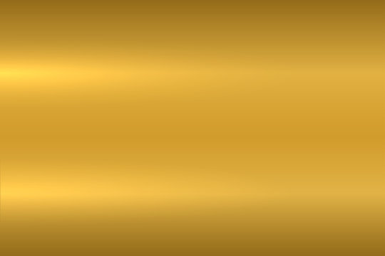 Gold metallic texture. Polished metal surface. Vector background