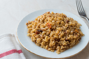 Cooked Bulgur Rice with Buckwheat / Pilav or Pilaf / Bulghur