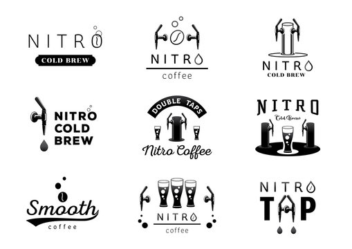 nitro cold brew coffee logo design