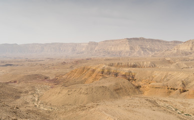 Fototapeta na wymiar Travel in Israel negev desert landscape
