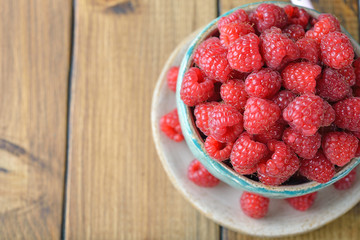 Fresh raspberries