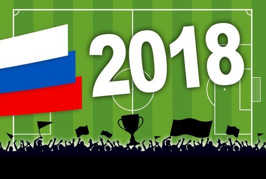 Fußballfeld Fußballplatz Rasen Russland 2018